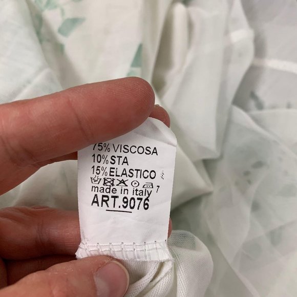 Scandal Italy Dress Flowy 3/4 Sleeve Roses Tunic - Picture 11 of 13